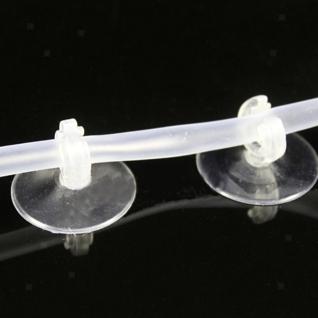 10 x transparent Saugnäpfe mit Haken für Fenster