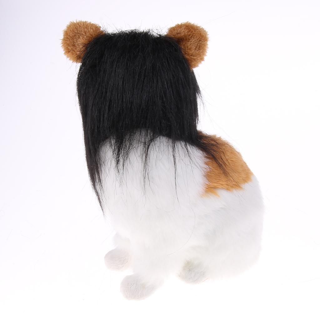Haustier Hund Katze Löwenmähne Löwe Mähne Haar Perücke für Karneval