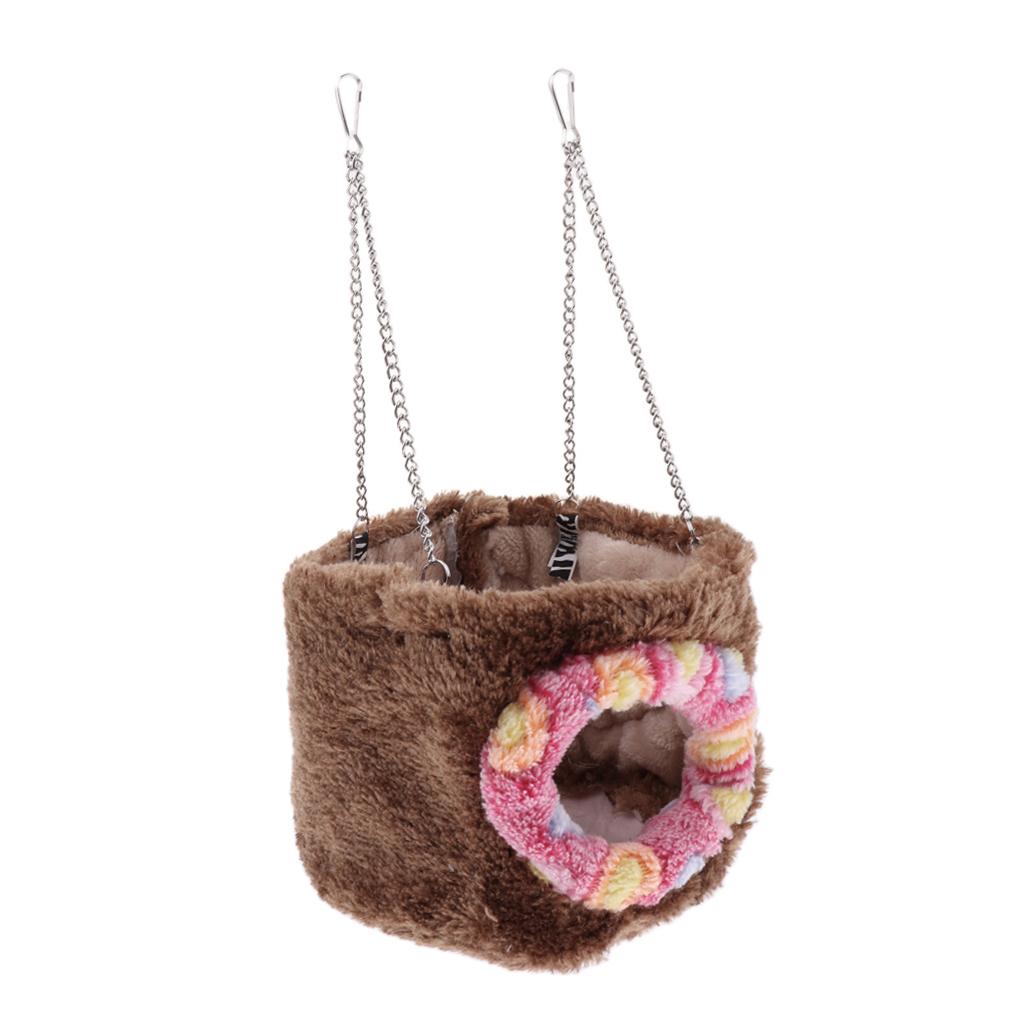 Winter Warm Fleecy Small Pets Nest Hamster Squirrel House Nesting Bed L