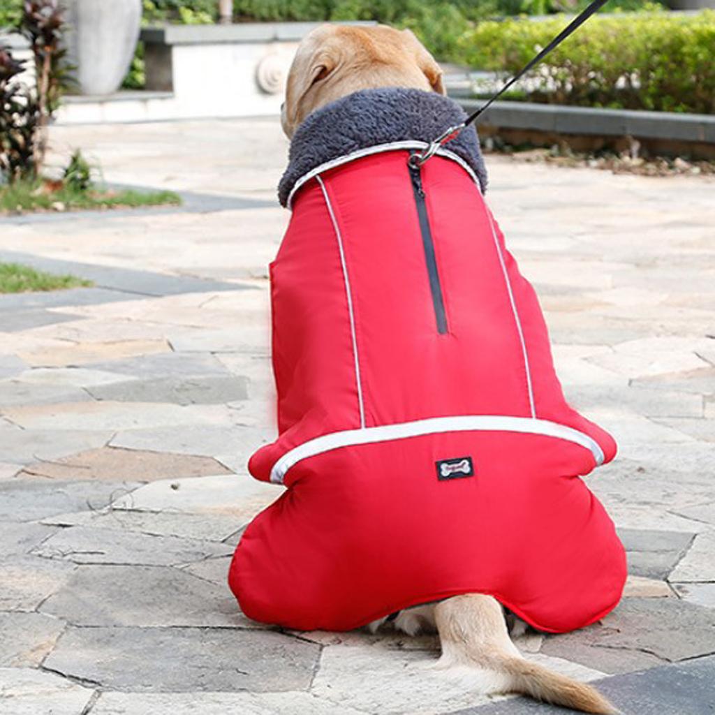 Dog Jacket Cold Weather Waterproof Windproof Reflective Dogs Coat Vest XL