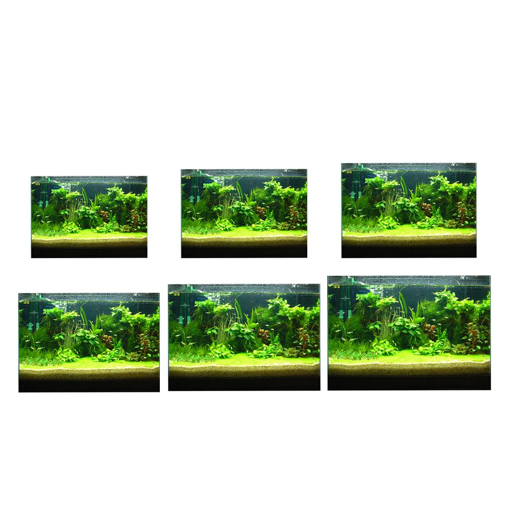 3D Aquarium Background Fish Tank Backdrop Static Cling Wallpaper