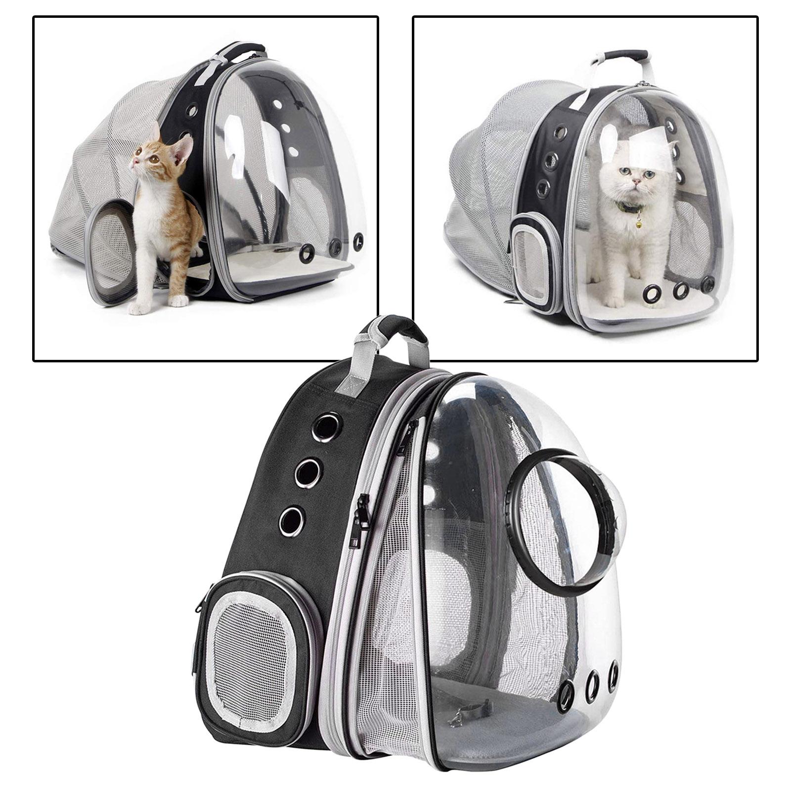 Expandable Cat Carrier Bubble Backpack Cat Pet Travel Bag Front Extend Dome