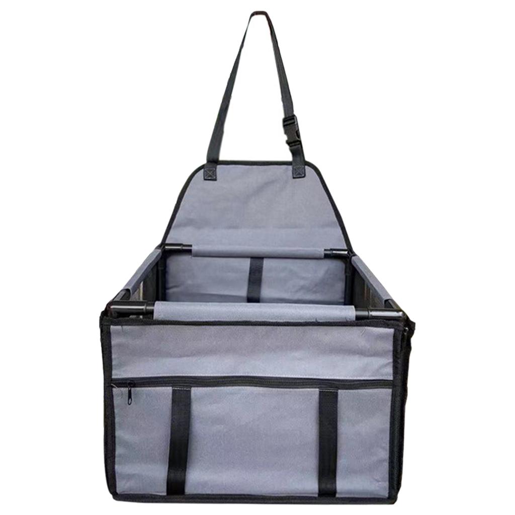 Pet Car Booster Seat Carrier Cats Portable Dog Car Seat Grey