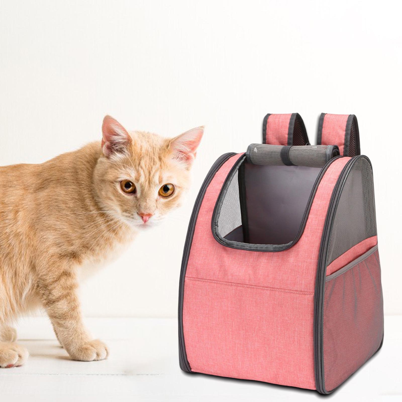 Portable Breathable Collapsible Pet Dog Cat Carrier Mesh Backpack Travel