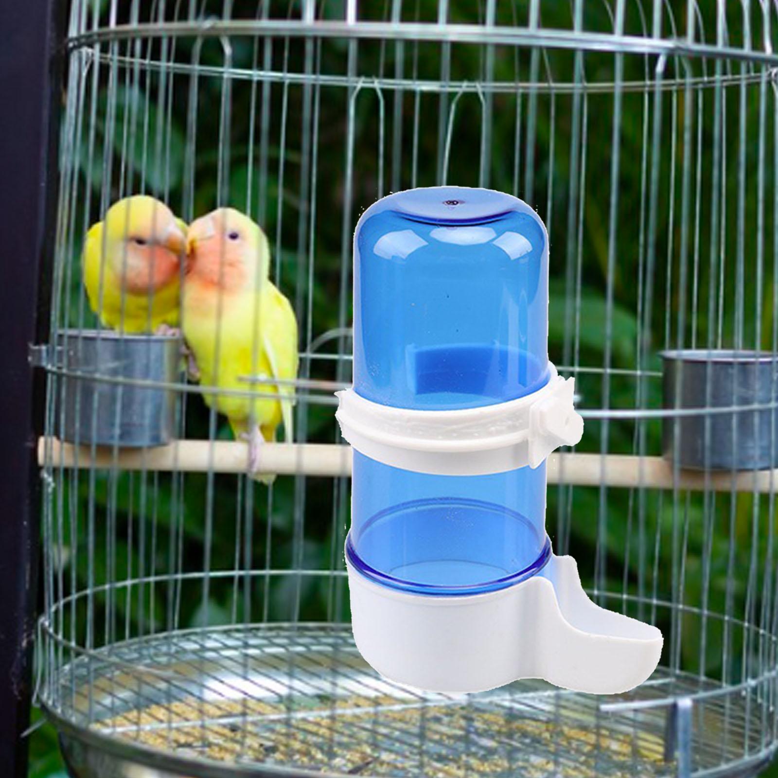 Automatic Bird Water Dispenser Water Bottle Birds Drinker Bird Water Fountain Blue