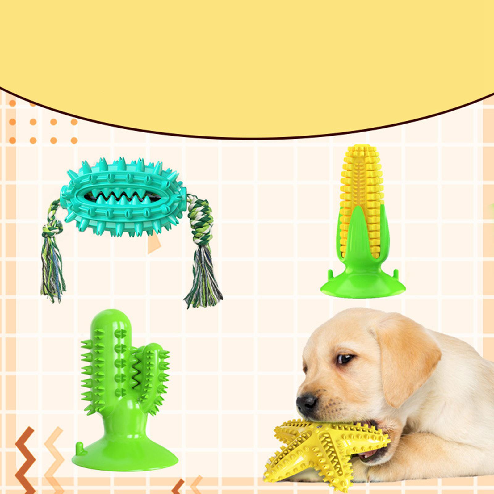 Treat Dispenser Interactive Doggy Teeth Cleaning Playing Puppy Dog Chew Toys