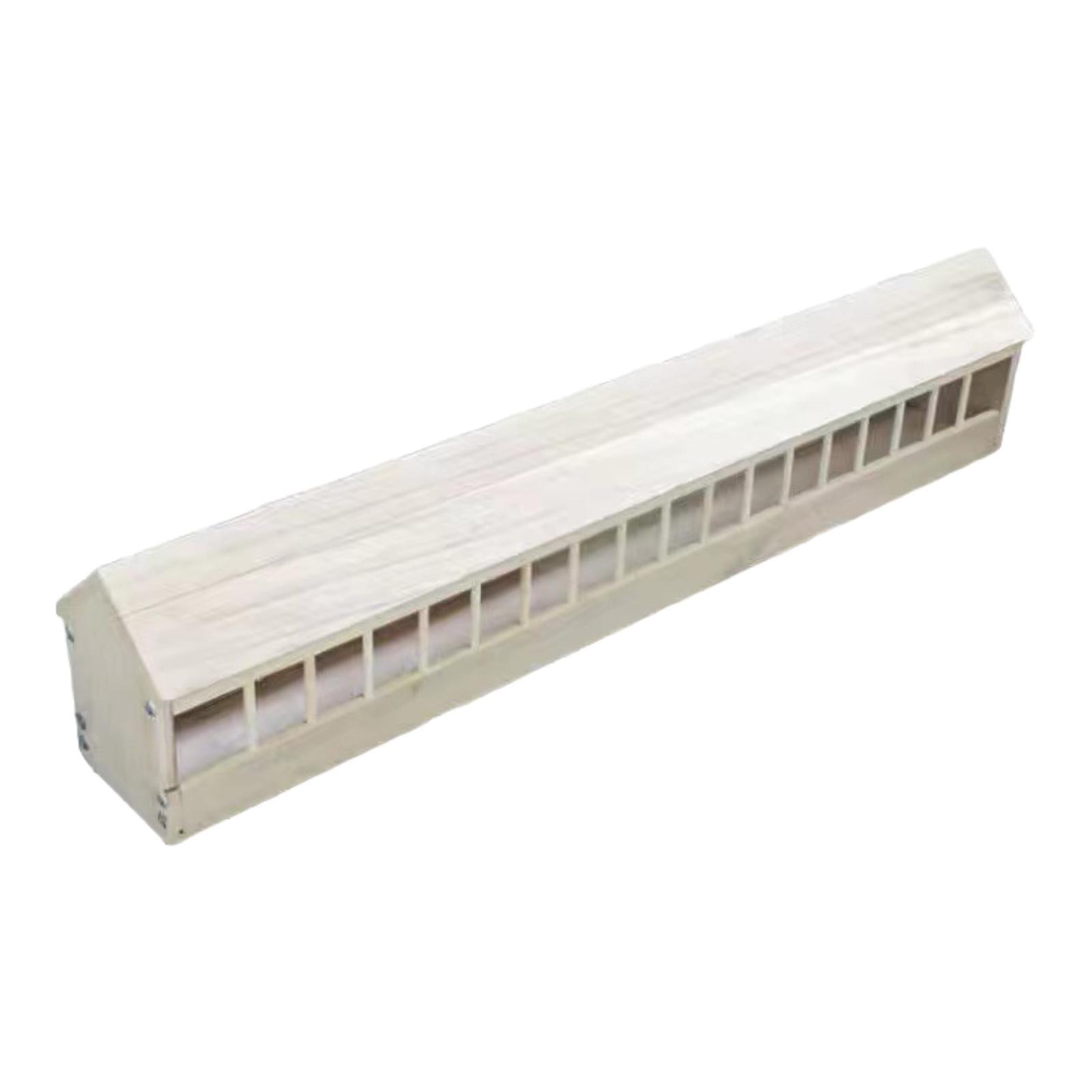 Pigeon Feeder Pigeon Supplies Chicken Feeding Trough for Poultry Birds Ducks 100cmx12.5cmx13.5cm