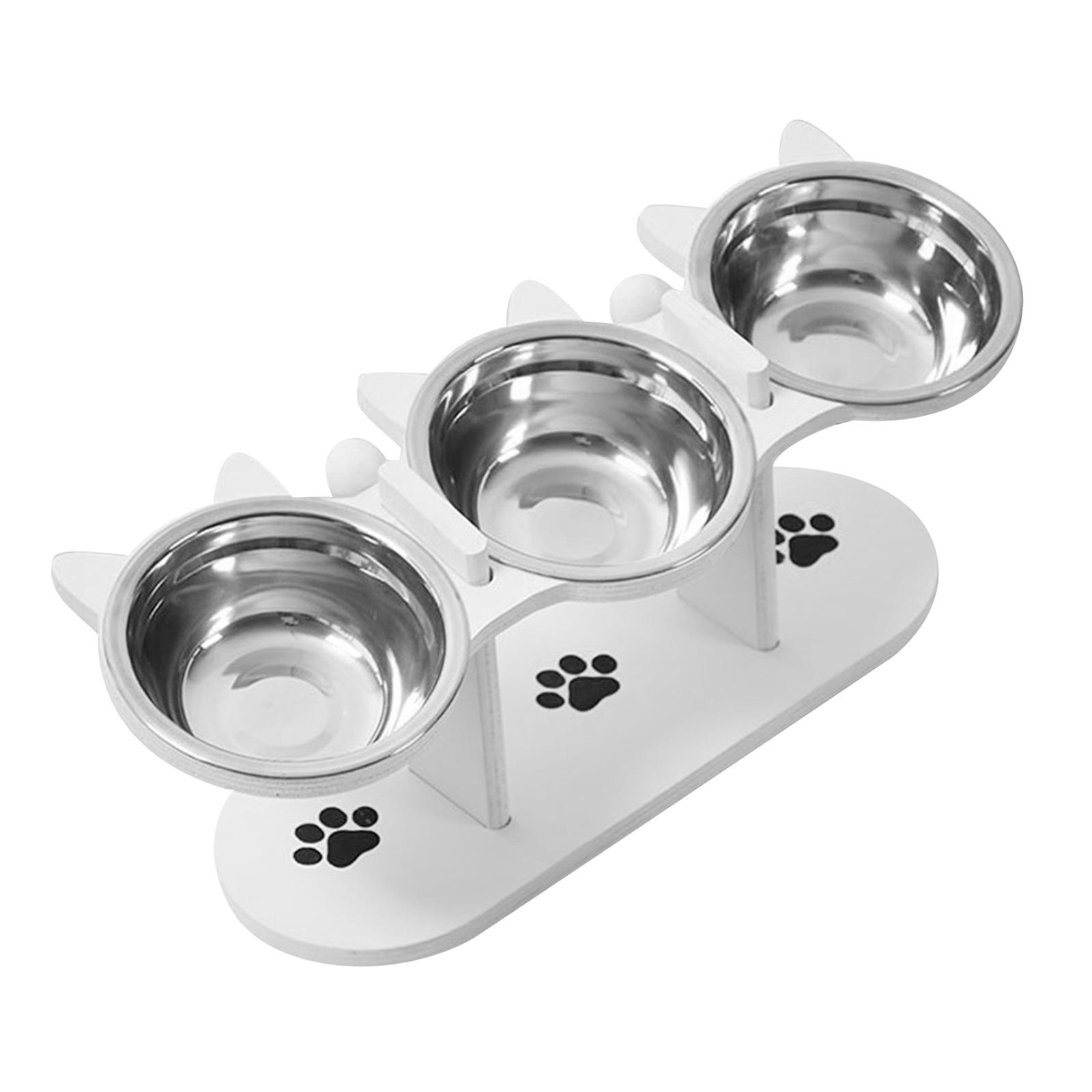 Elevated Cat Bowls 3 Tilted