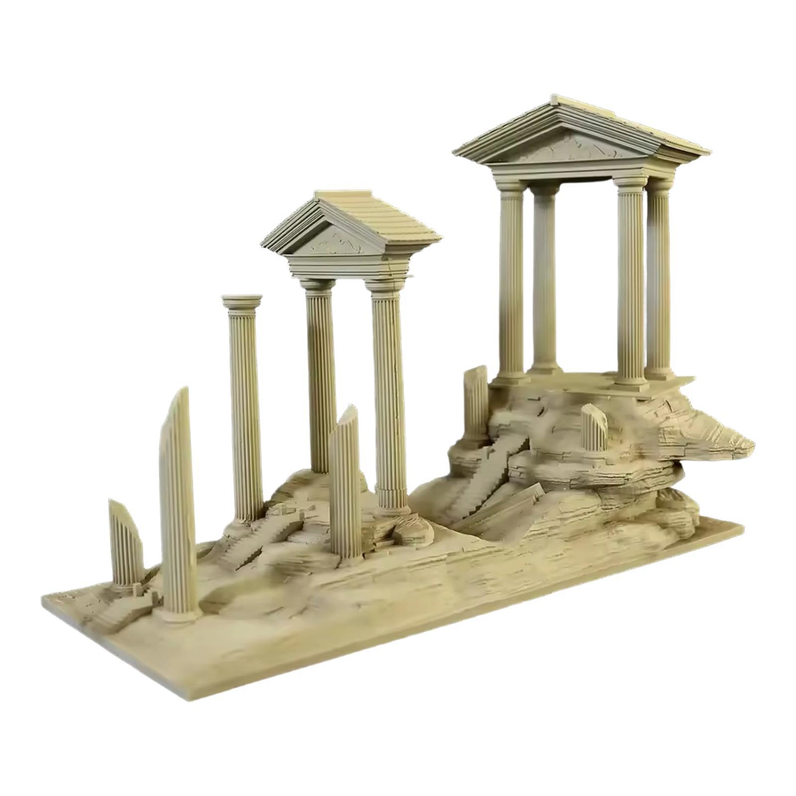 Roman Column Aquarium Ornament