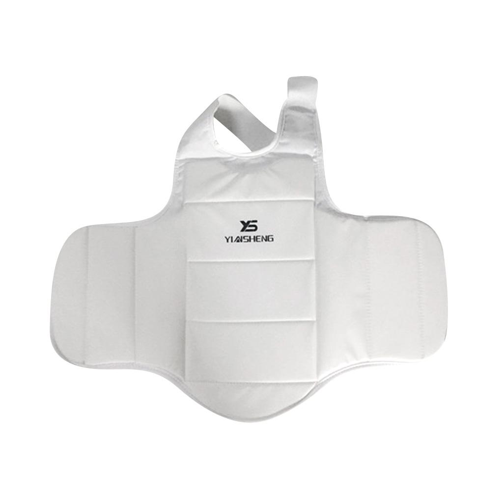 Breathable Karate Chest Guard Padded MMA Boxing Body Waist Protector Vest eBay
