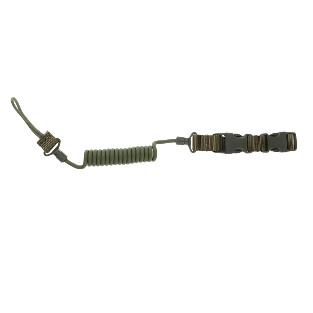 Outdoor Multi-functional Tactical Spring Lanyard Safety Rope & Key Anti ...