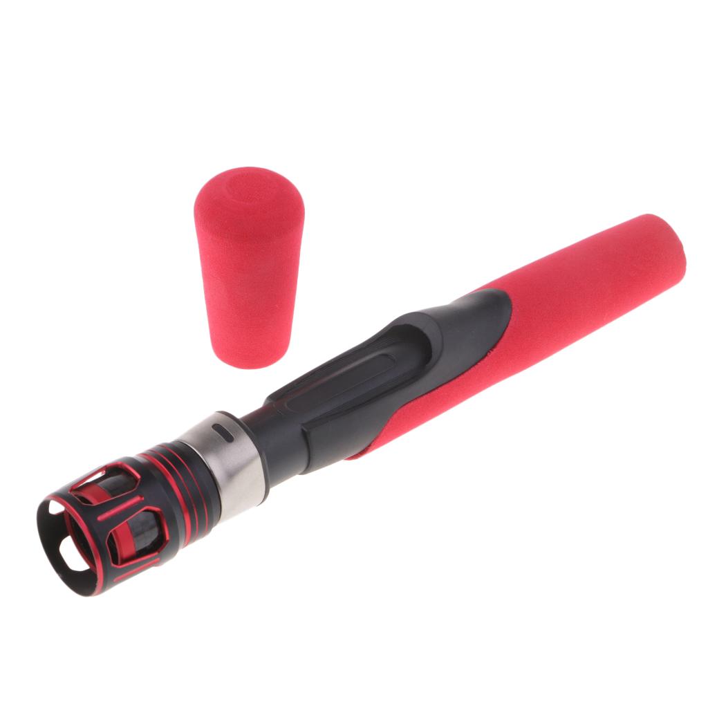 Tackle Split Grip Spinning Rod Handle Kit Fishing Rod Building Red