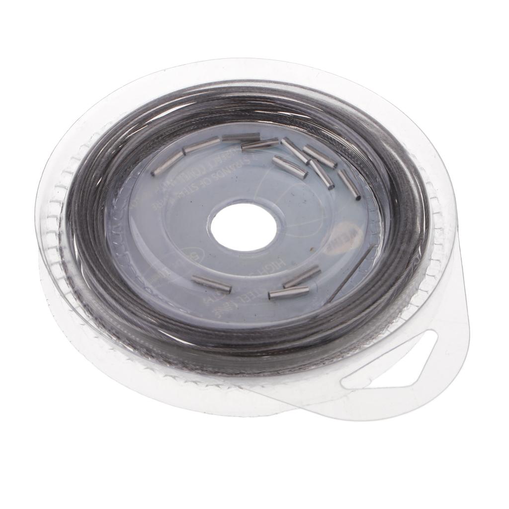 Fishing Line Wire Leader Stainless Steel Trace Lures 10m 7 Strands 50LBS