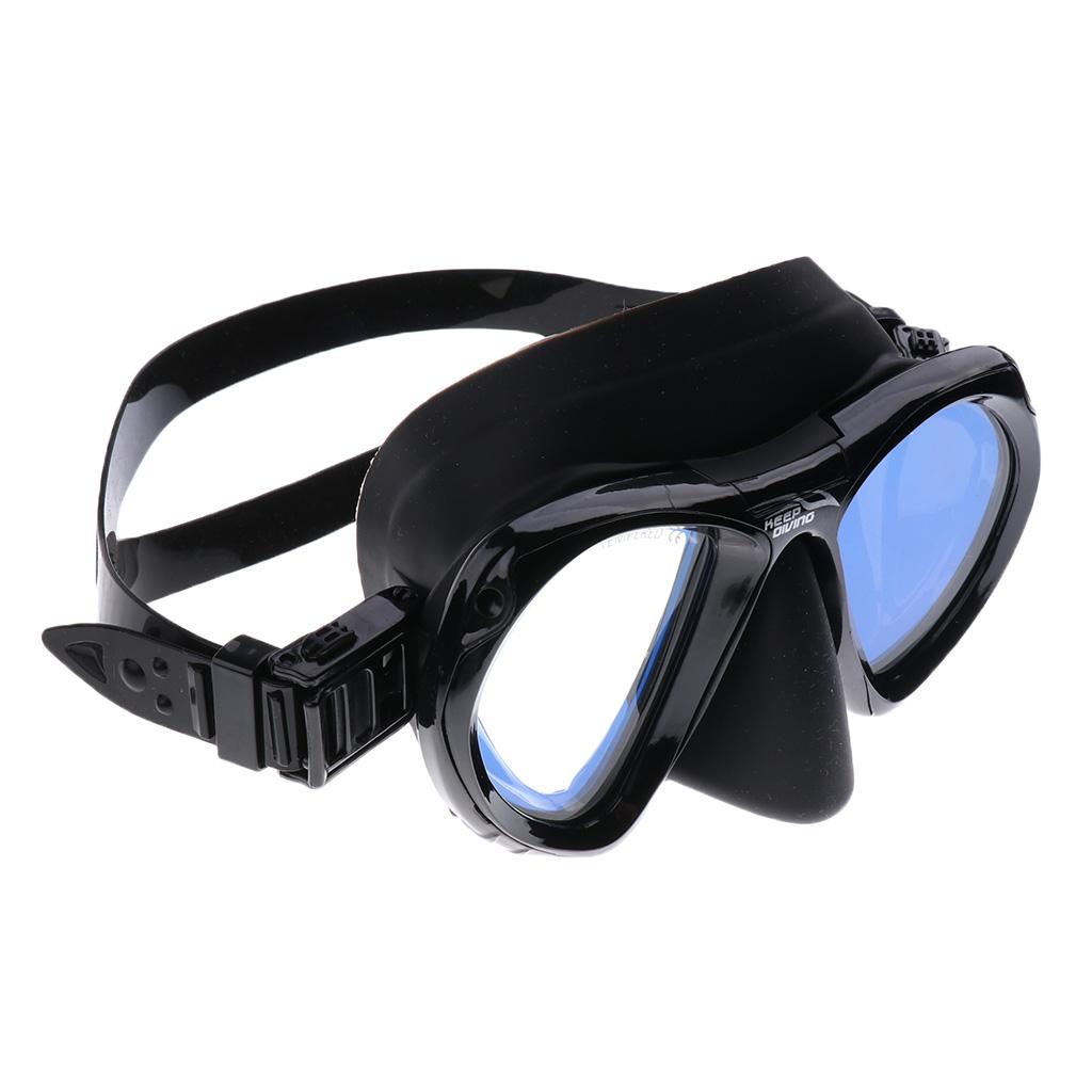Adult Scuba Silicone Large Frame Goggles Mask & Dry Snorkel Set