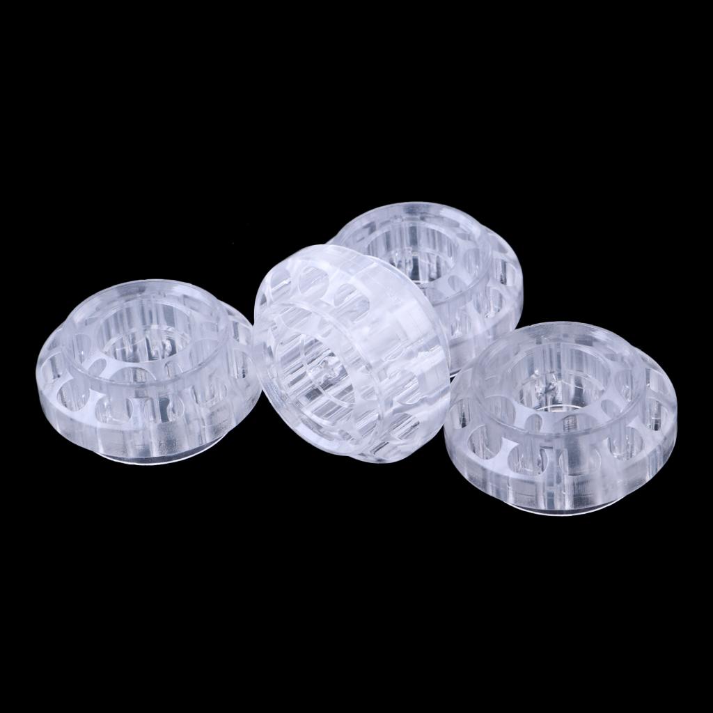 4pcs Inline/Roller/Hockey Skate Replacement PU Wheel 55 x 25mm - Transparent