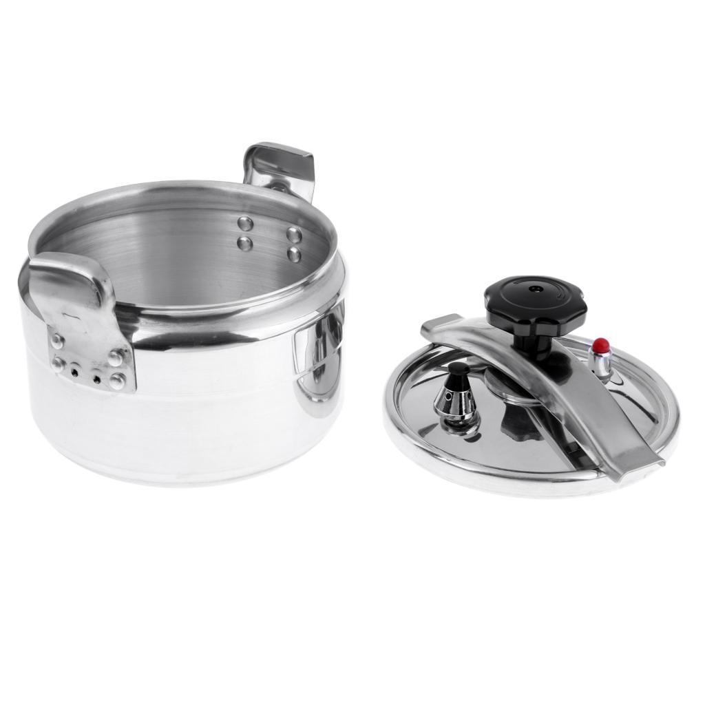 4L Outdoors Hard Anodised Aluminum Pressure Cooker Camping Hiking Cookware