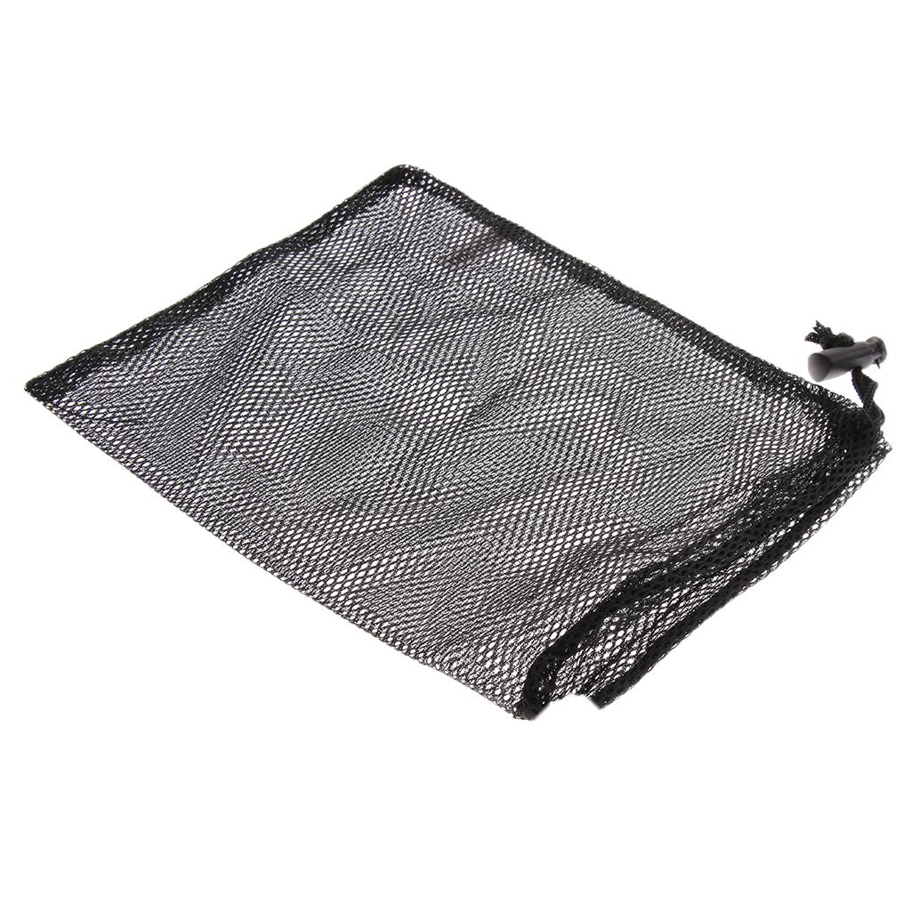 5xLightweight Mesh Stuff Sack Storage Bag Drawstring for Travel Camping