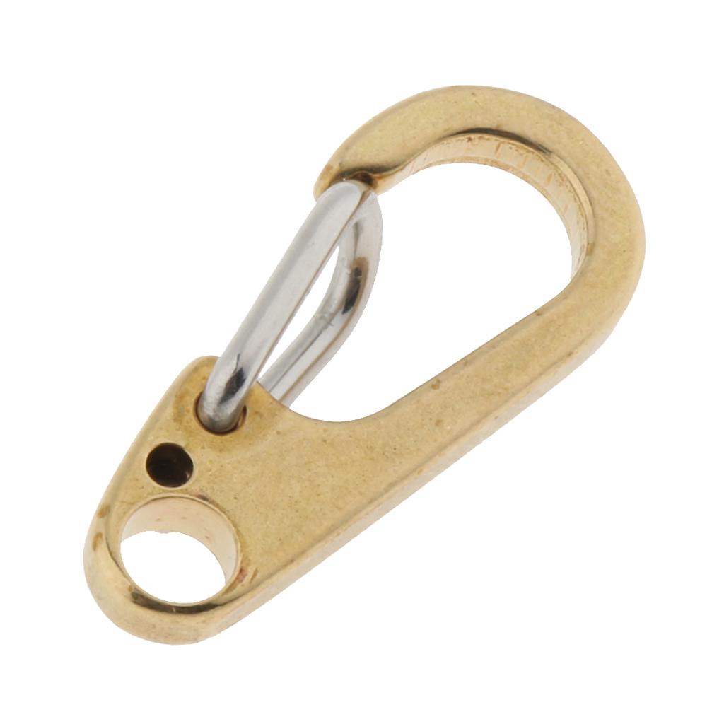 Quickdraw Spring Snap Clip Hook Key Carabiner Keychain Hanging Buckle Clasps 33mm