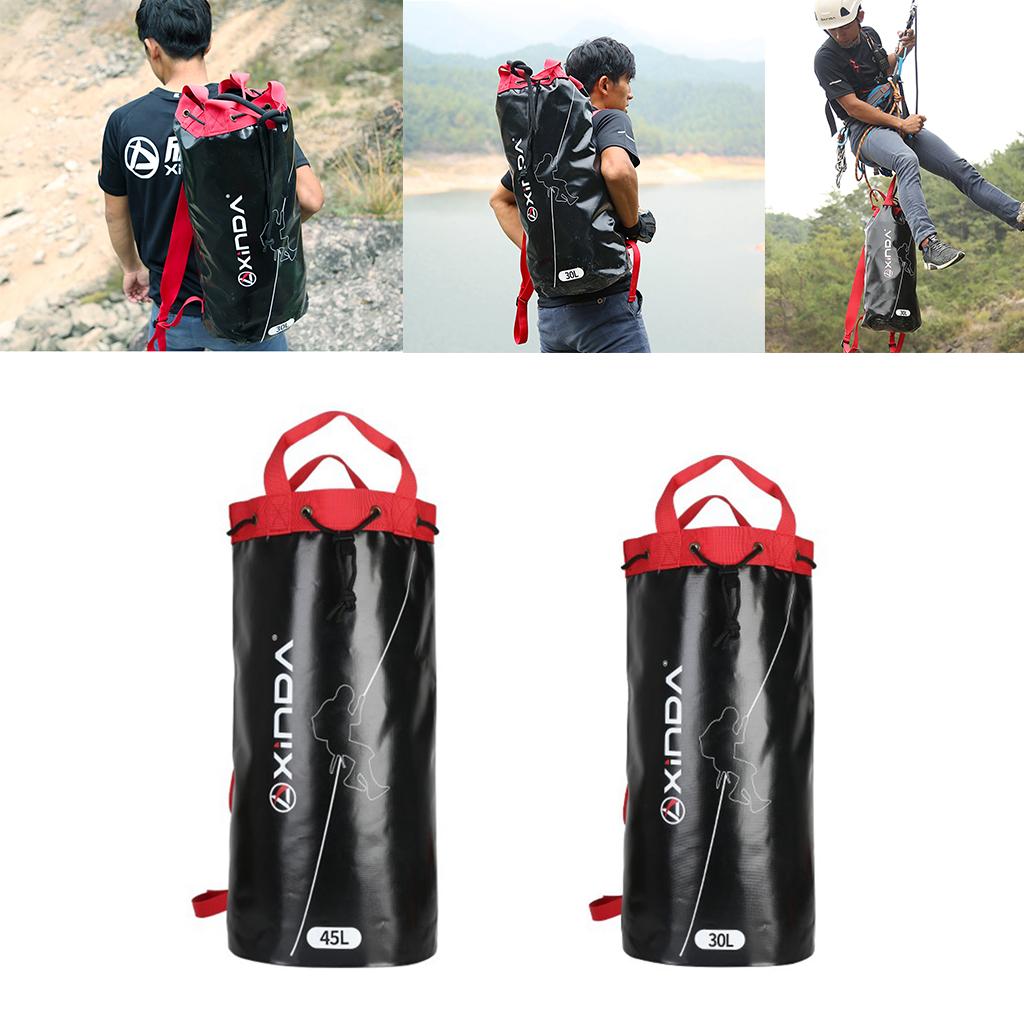 Mountaineering Rock Climbing Rope Storage Bag Backpack Drawstring Pouch 30L