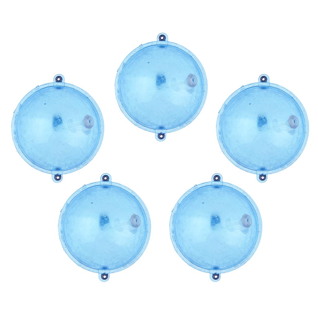 5pcs Double Hole Round Fishing Bobber Air-lock Floats Indicator L
