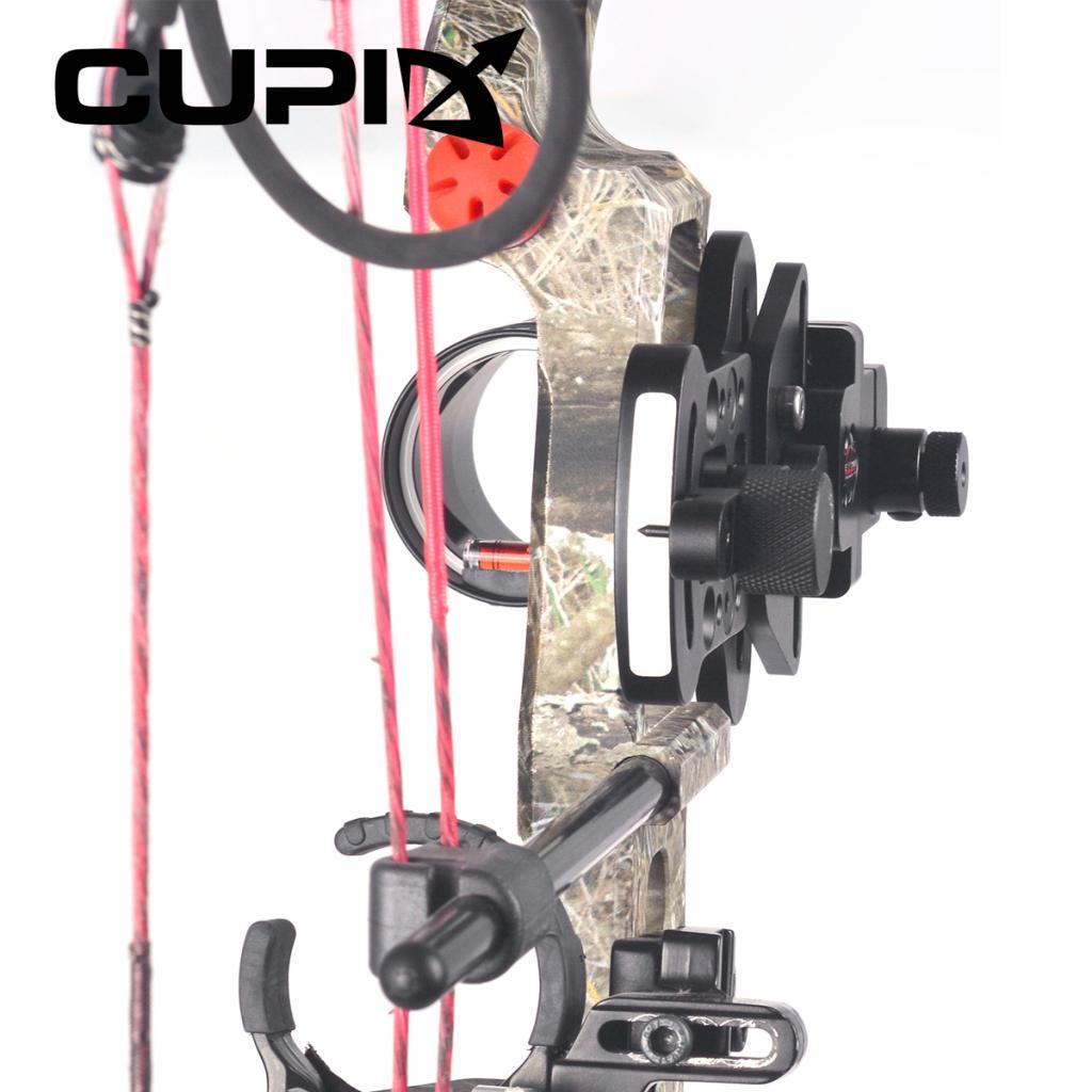 1 Pin Aluminum Alloy Compound Bow Archery Sight fit Left  / Right Hand