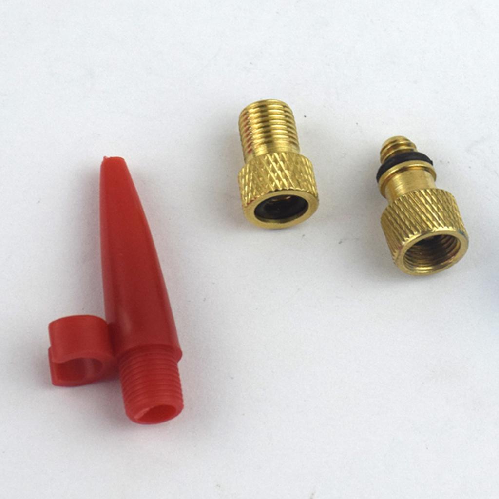 Bike Pump Valve Adapter Presta Schrader Woods Converter Connector Nozzles