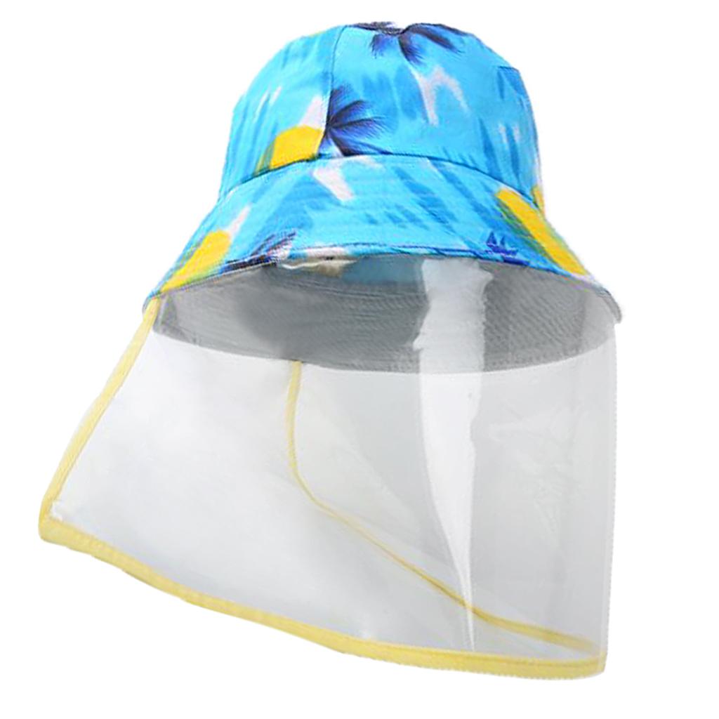 Bucket Hat Windproof Sun Protection Outdoor Fishing Boonie Hat Blue