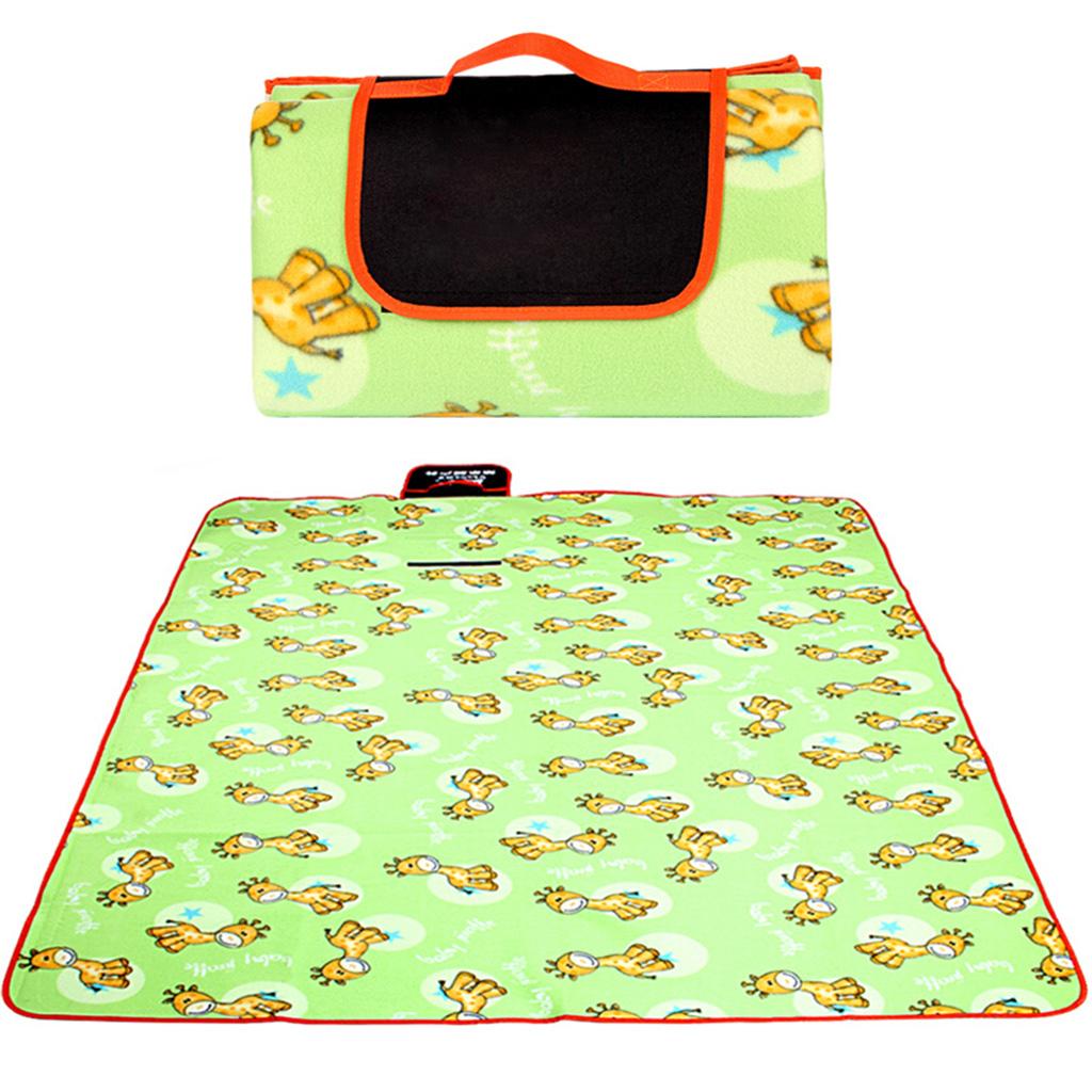 Outdoor Picnic Blanket Beach Mat Pad Waterproof Mildew Resistant Little Deer