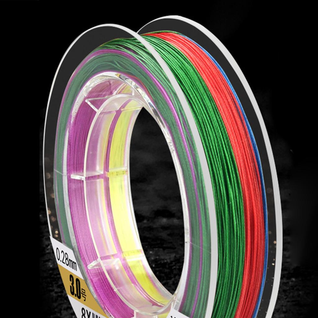 100M PE Braided Fishing Line 4/8 Strands 0.4 4Strands Green