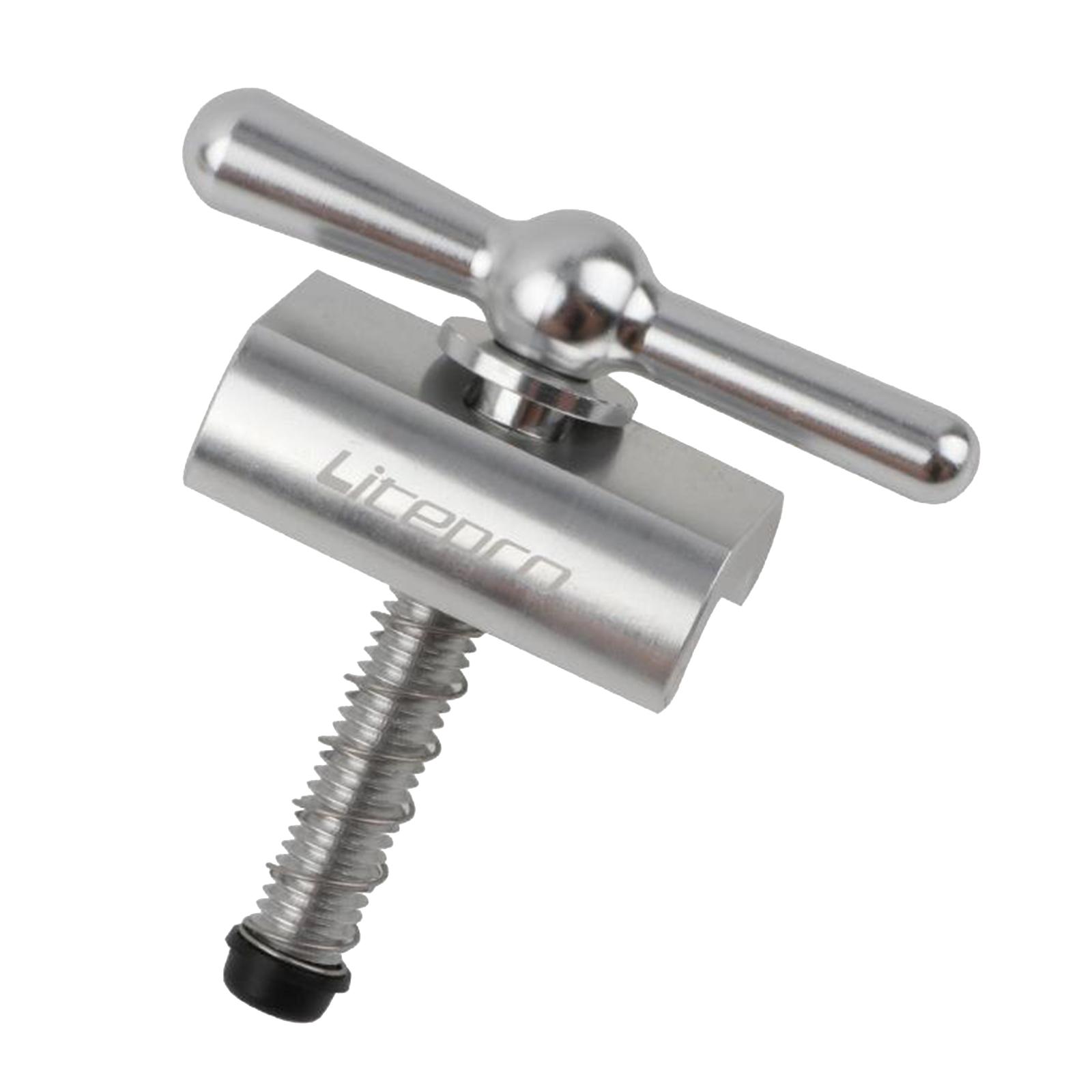 Aluminium Alloy CNC Lightweight Hinge Clamp Lever For Brompton Bike Silver
