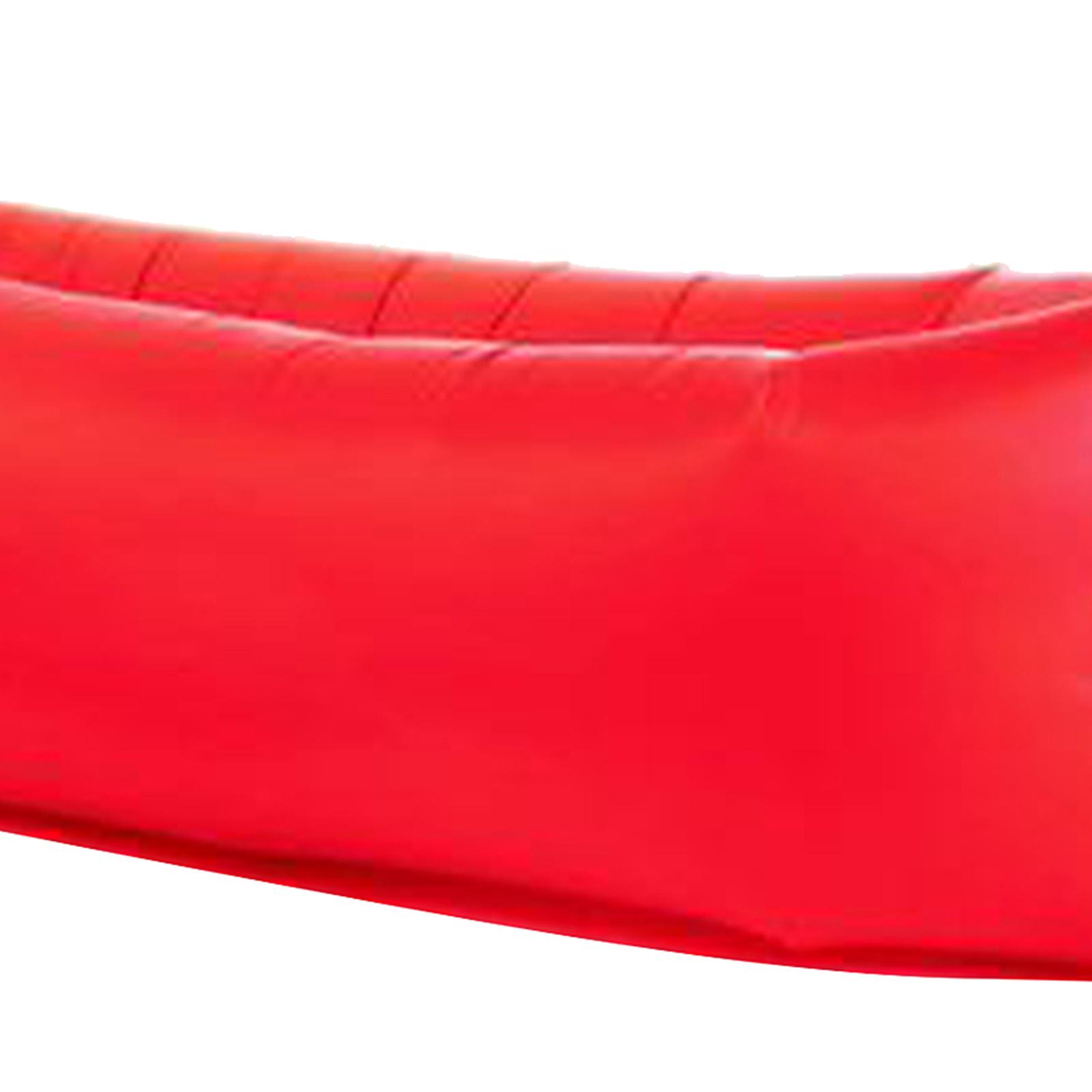 Inflatable Sofa Air Bed Lounger Chair Sleeping Bag Mattress Couch Red
