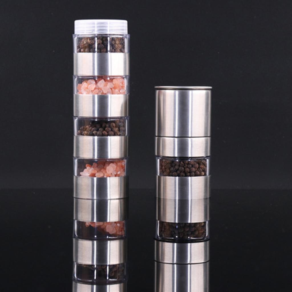 Stackable Spice Storage Pepper Jar Spices Container Airtight Food Organizer