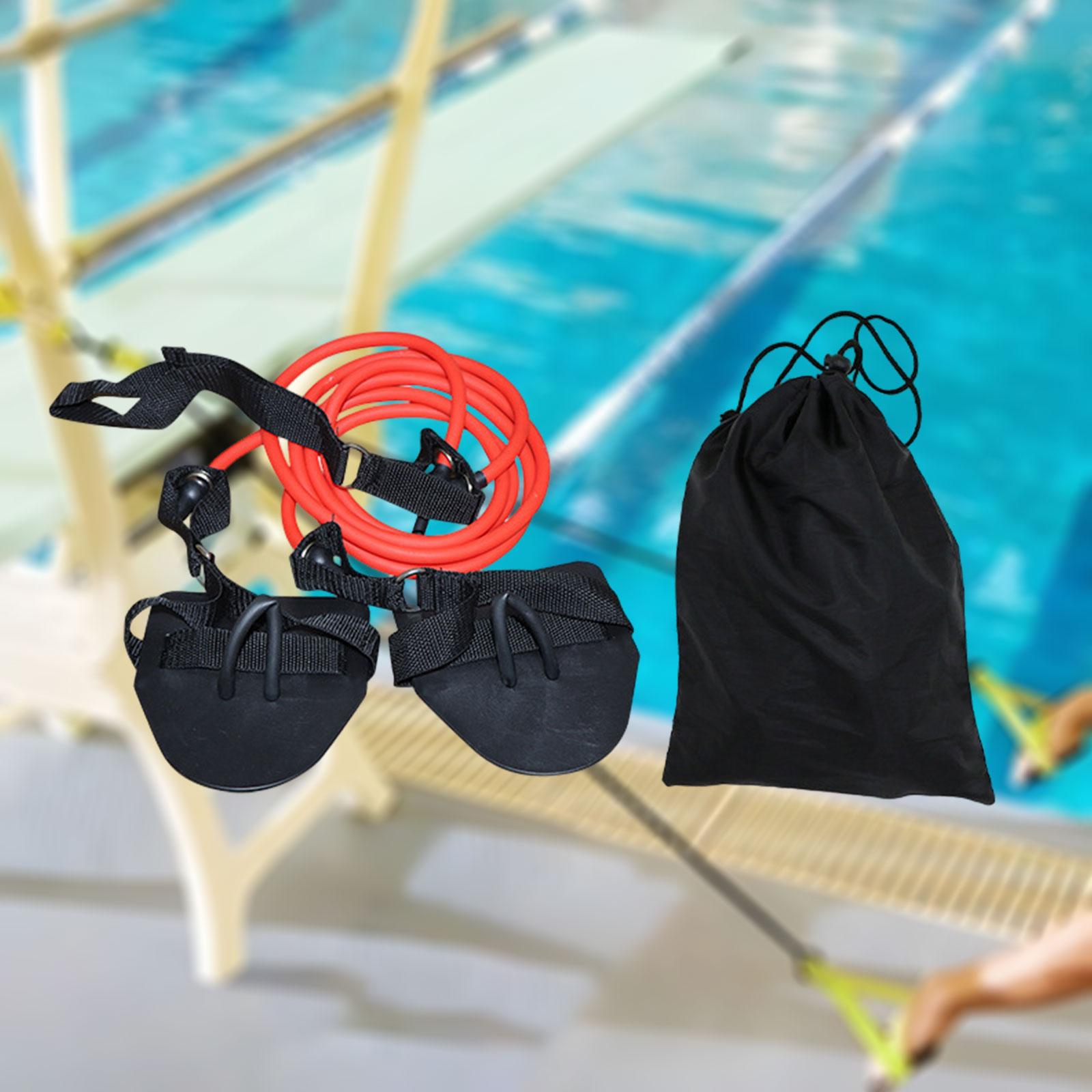 Swimming Resistance Exercise Bands Workout Equipment Professional Fitness red 30LBS