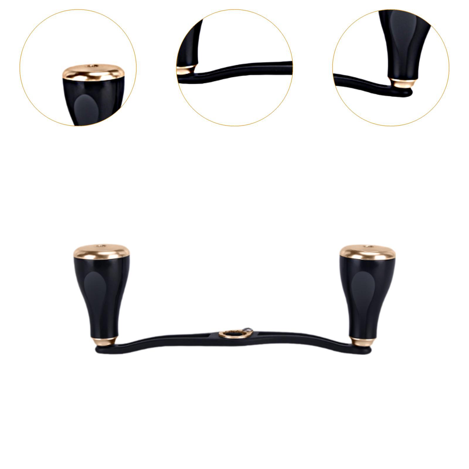 Fishing Reel Handle Strong Aluminum Alloy Practical Crank Handle Replacement Gold