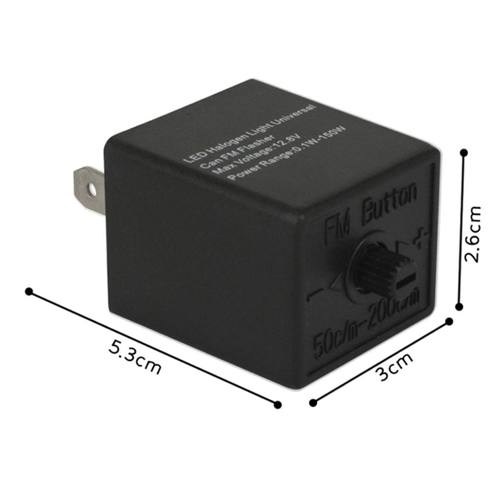 Motorcycle 12V LED Steering Light Flasher Adjustable Turn Signal Flasher