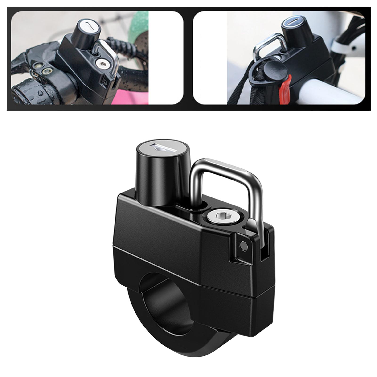 Motorcycle Helmet Lock Helmet Security Lock Hanging Hook Anti Rust Upgraded