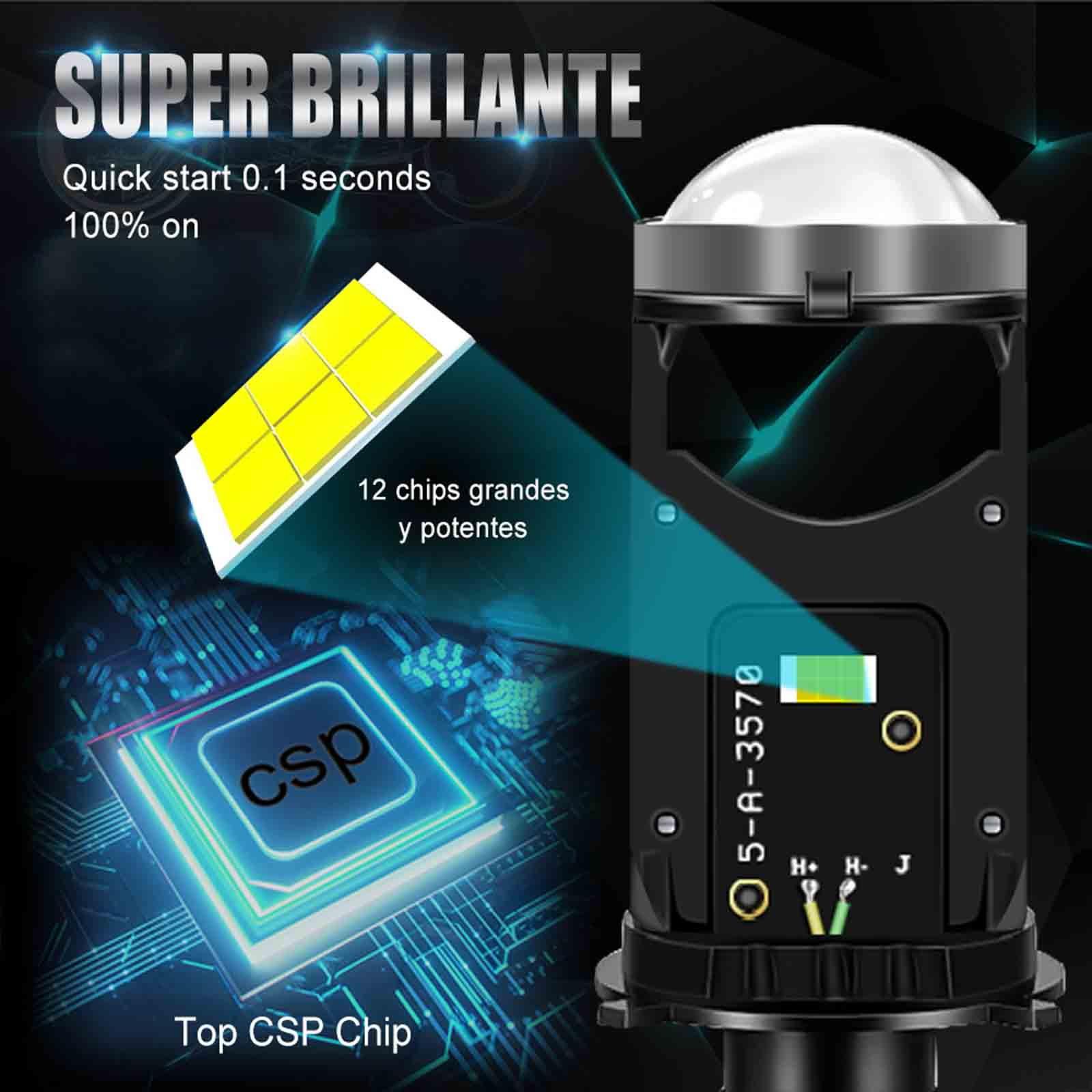 Motorcycle LED Headlight Bulb for Easily Install Accessory Professional