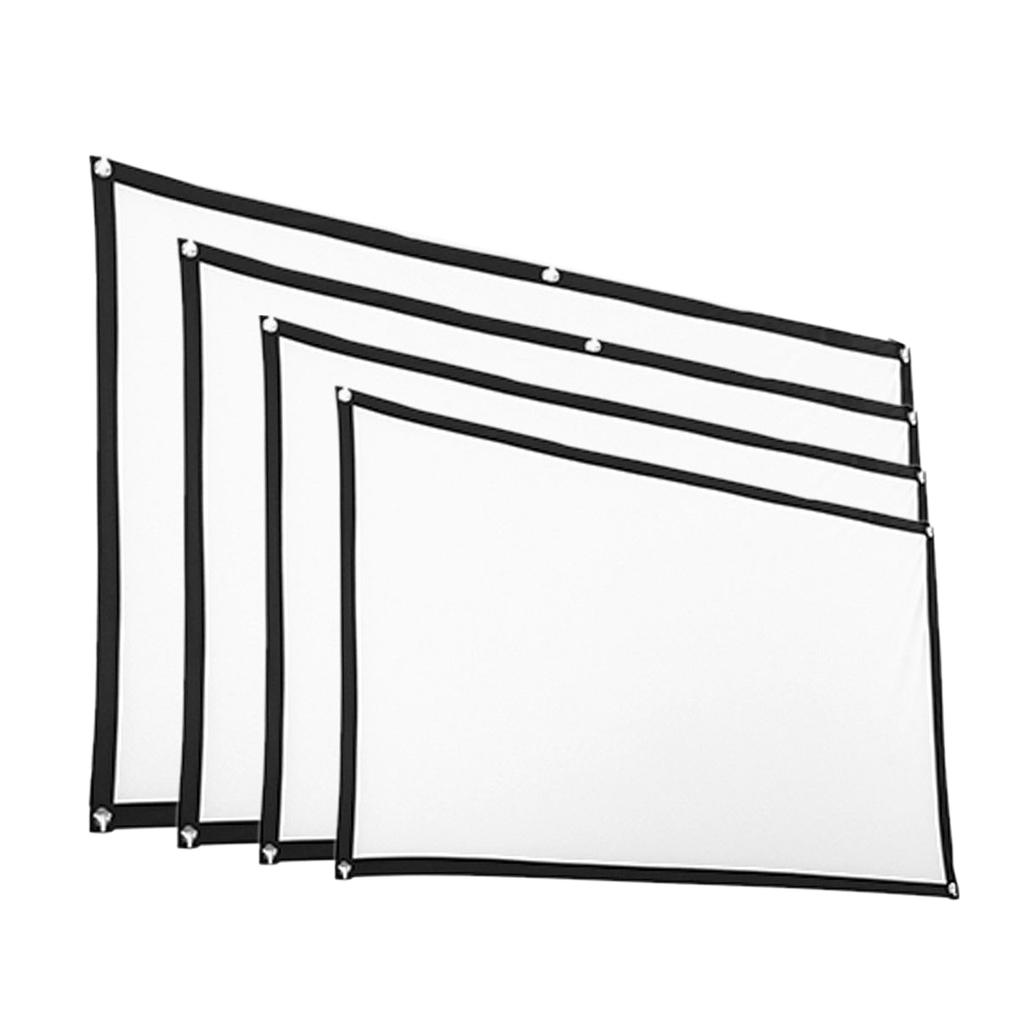Indoor Outdoor Portable Movie Screen Home Cinema Projector Screen Roll