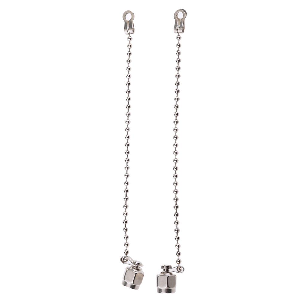 4x2Pieces SMA Connector RP.SMA Straight Protective Dustproof   Cover + Chain