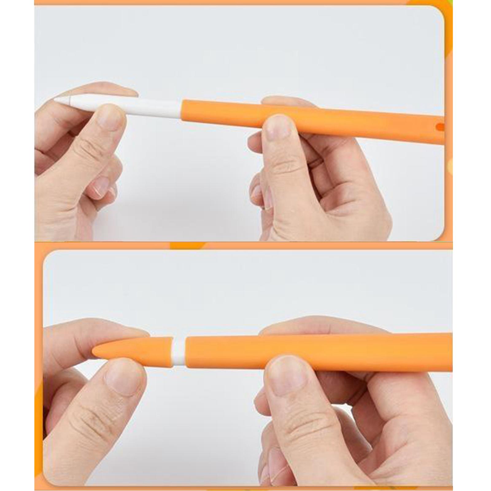 Smooth Grip Silicone Sleeve Holder Protective Case Skin for Apple Orange