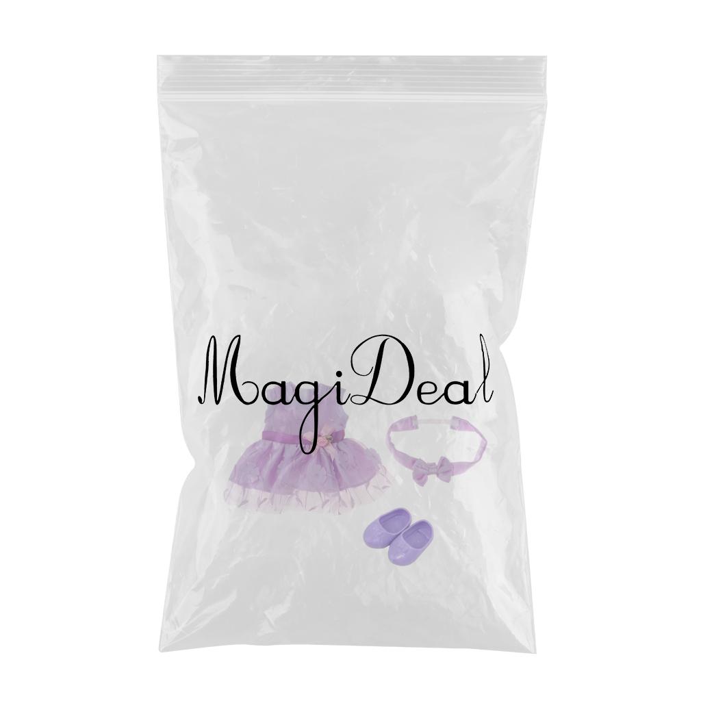 Lovely Sleeveless Dress Hairband for 25cm Mellchan Dolls Clothes Accessories