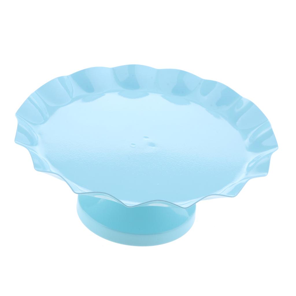 Cake Pan Dessert Table Iron Cake Stand Blue M