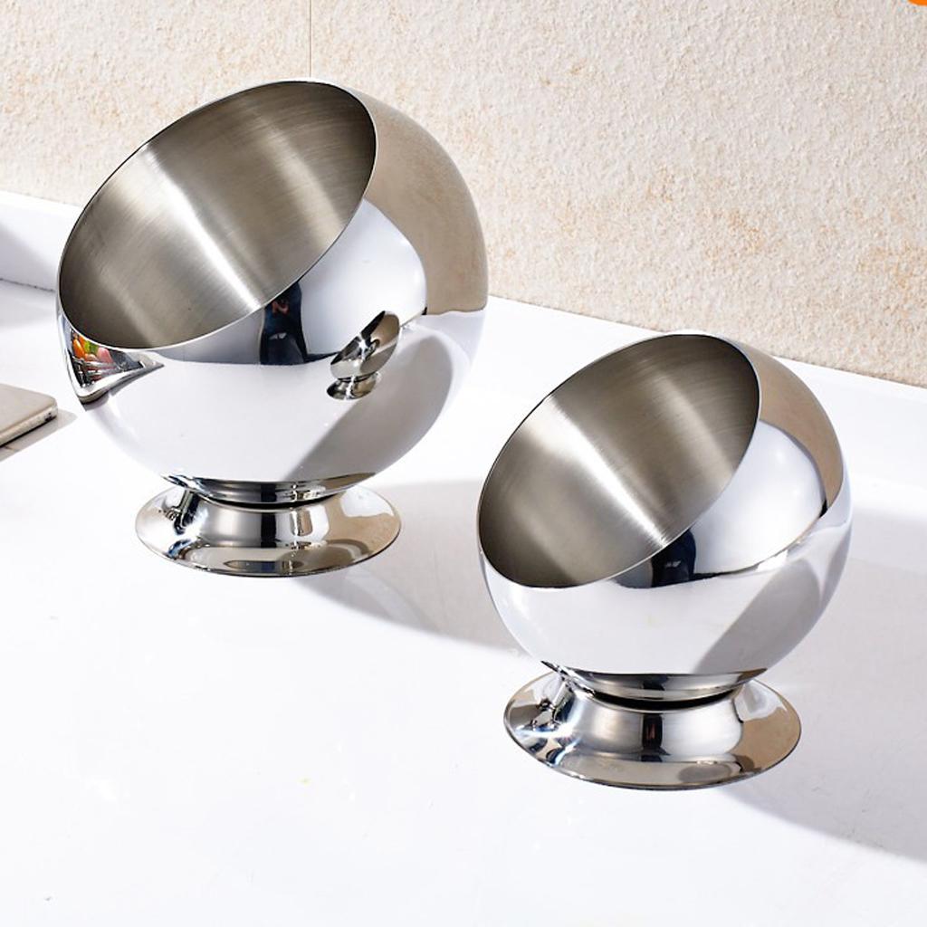 Stainless Steel Serving Bowl for Snacks Salad Fruit Vegetable Condiment S