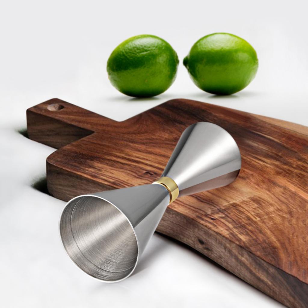 Stainless Steel Double Jigger Bar Shot Glass Wine Measuring Cup 5 Sizes