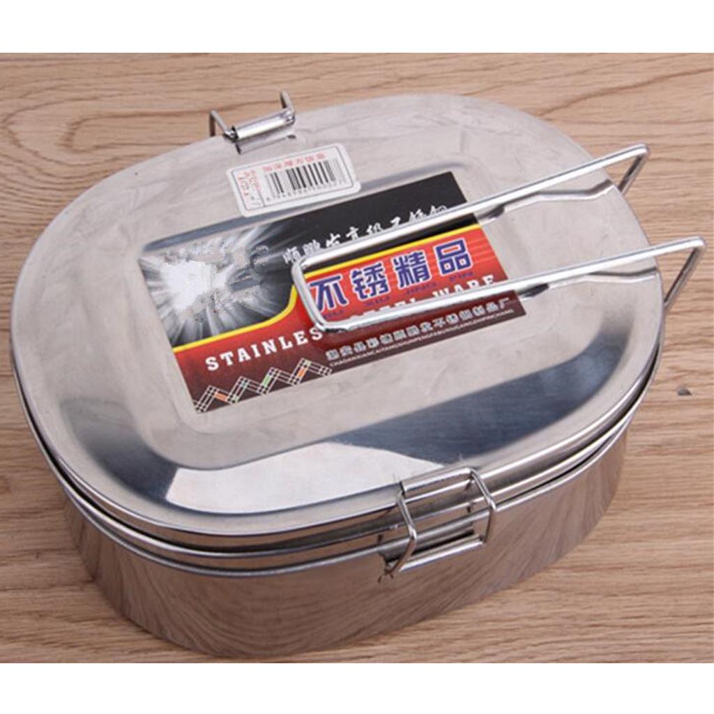Single / Double Layer Stainless Steel Food Container Student Bento