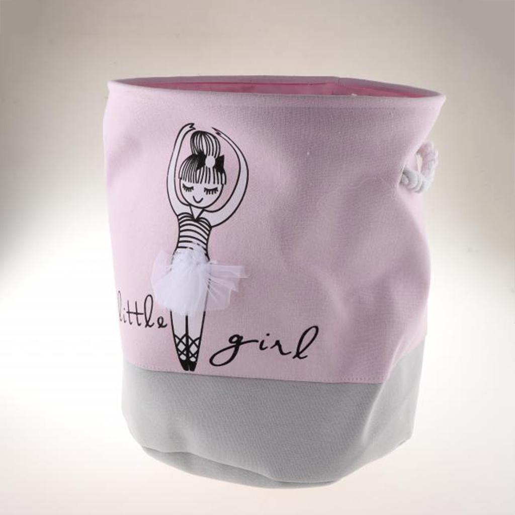 Laundry Storage Bins Basket with Handle Organizer Toy Ballerina girl
