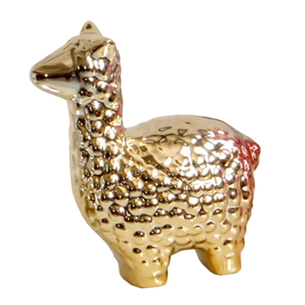 Desktop Ceramic Decor Alpaca Figurine Display Nordic Style ...