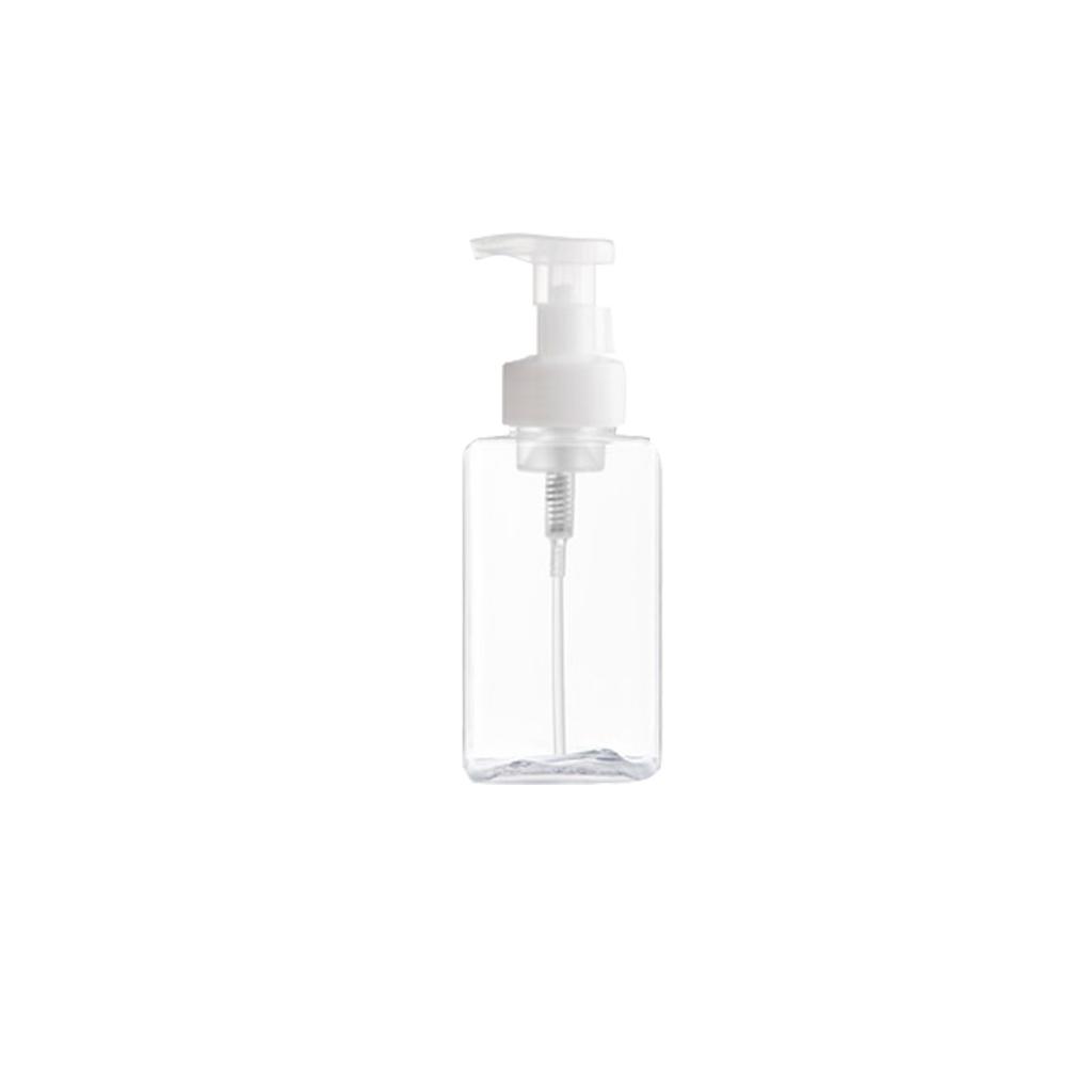 Refillable Foam Pump Dispenser Foaming Split Bottle 450ml Transparent