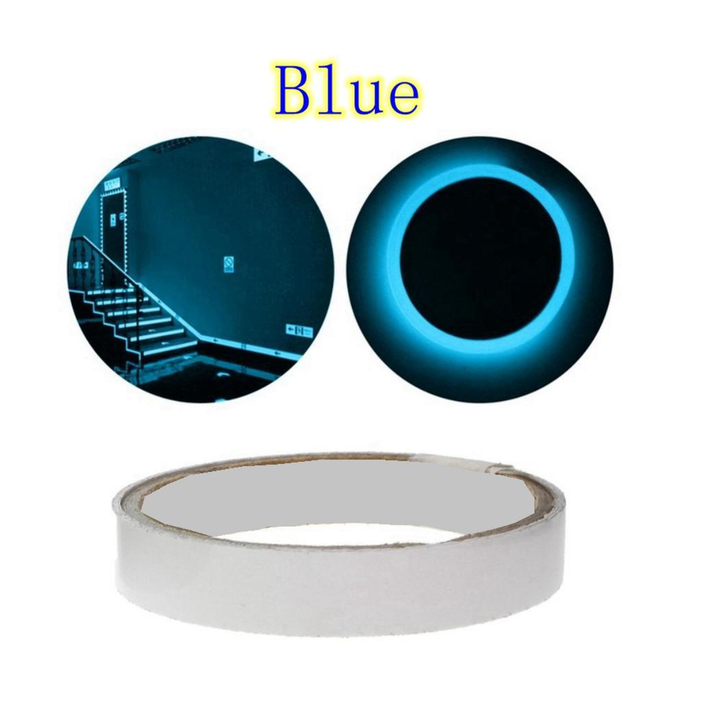 Glow In The Dark Stickers Self-adhesive Tape Sticker Blue 1cmx3 meters