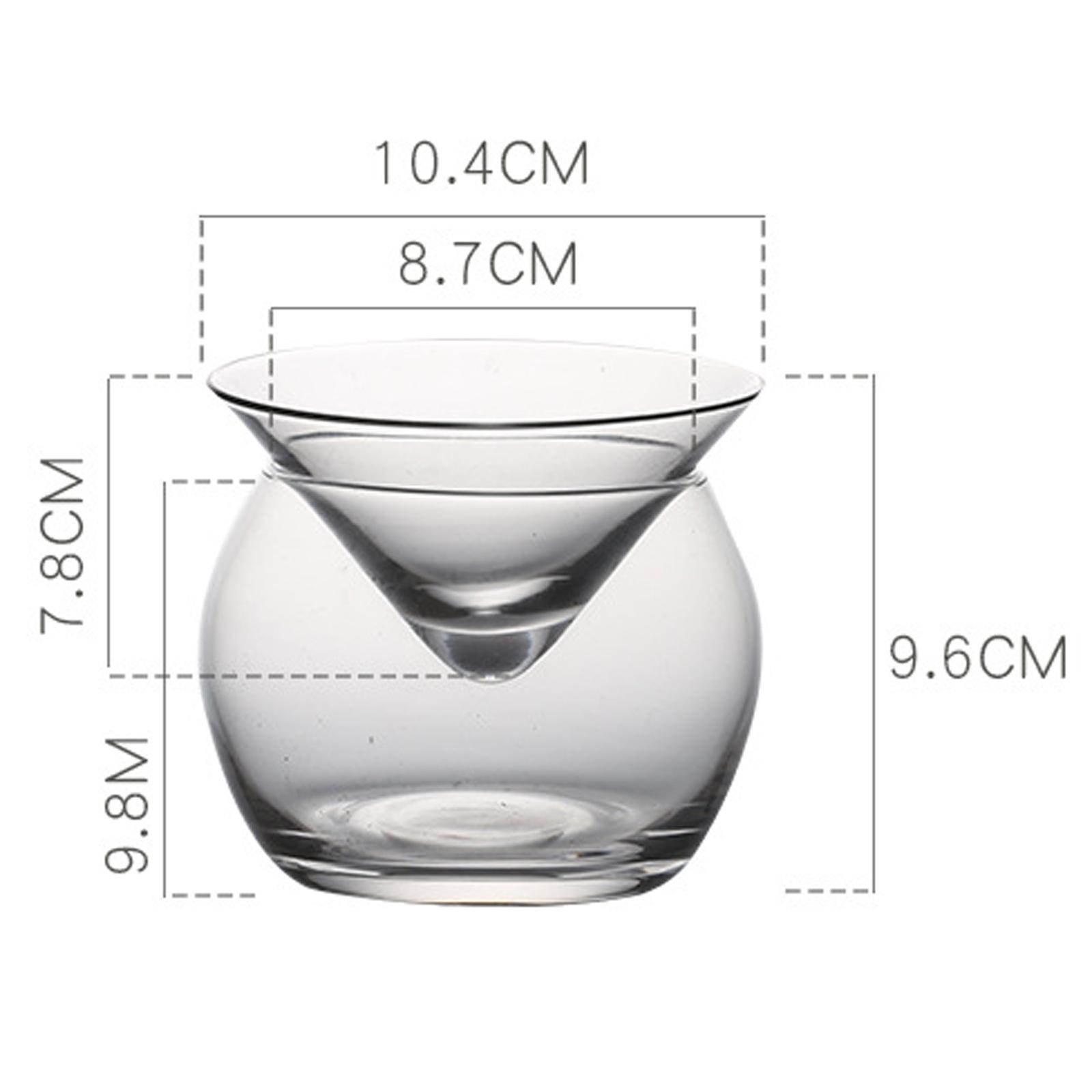 4 Pieces Conical Caviar Drinks Triangle Spherical Molecular Cup for Bar